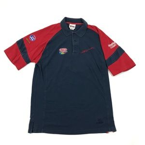 VINTAGE Chase JEFF GORDON Polo Size Large Blue Red